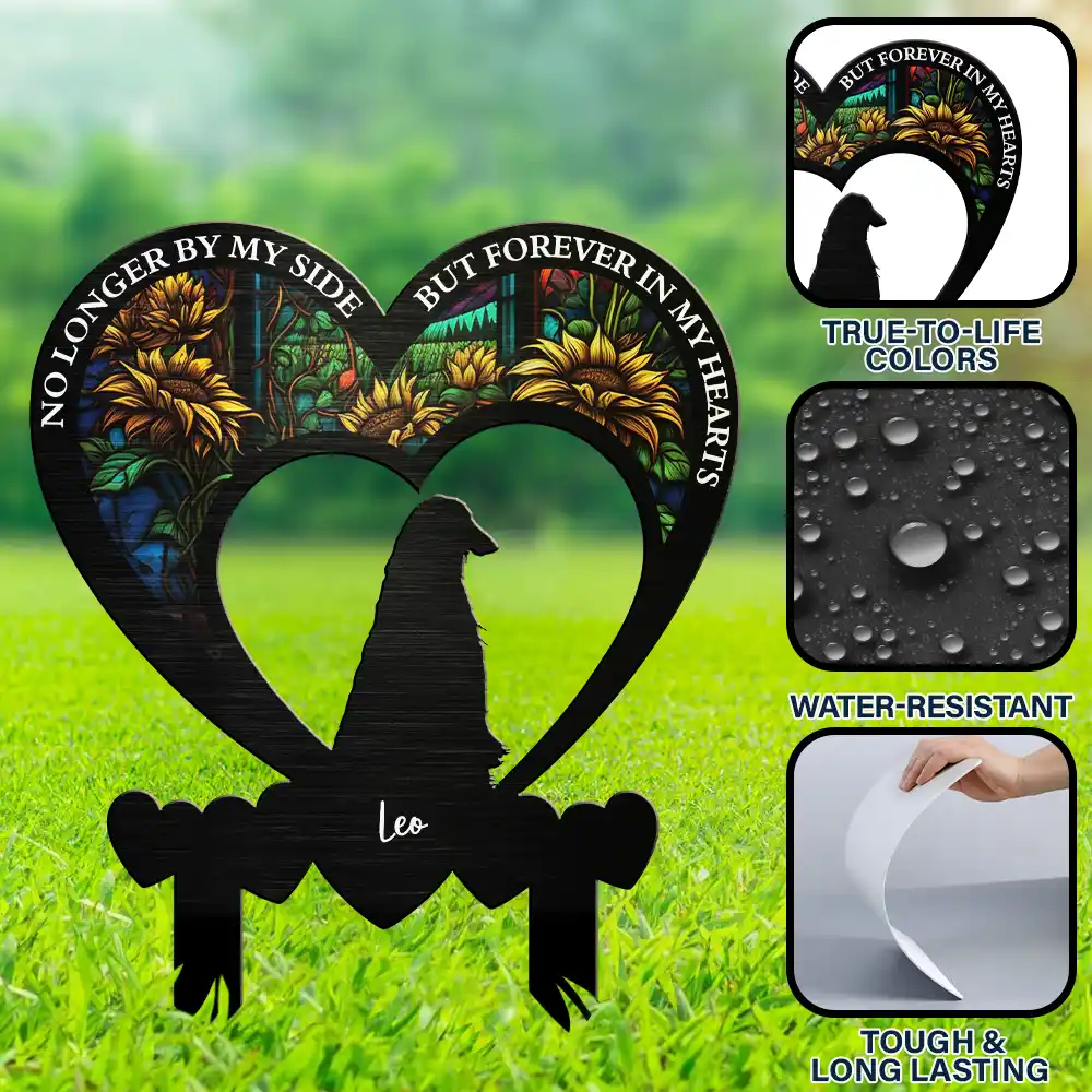 My Favorite Hello And Hardest Goodbye - Personalized Metal Garden Stake - Image 6