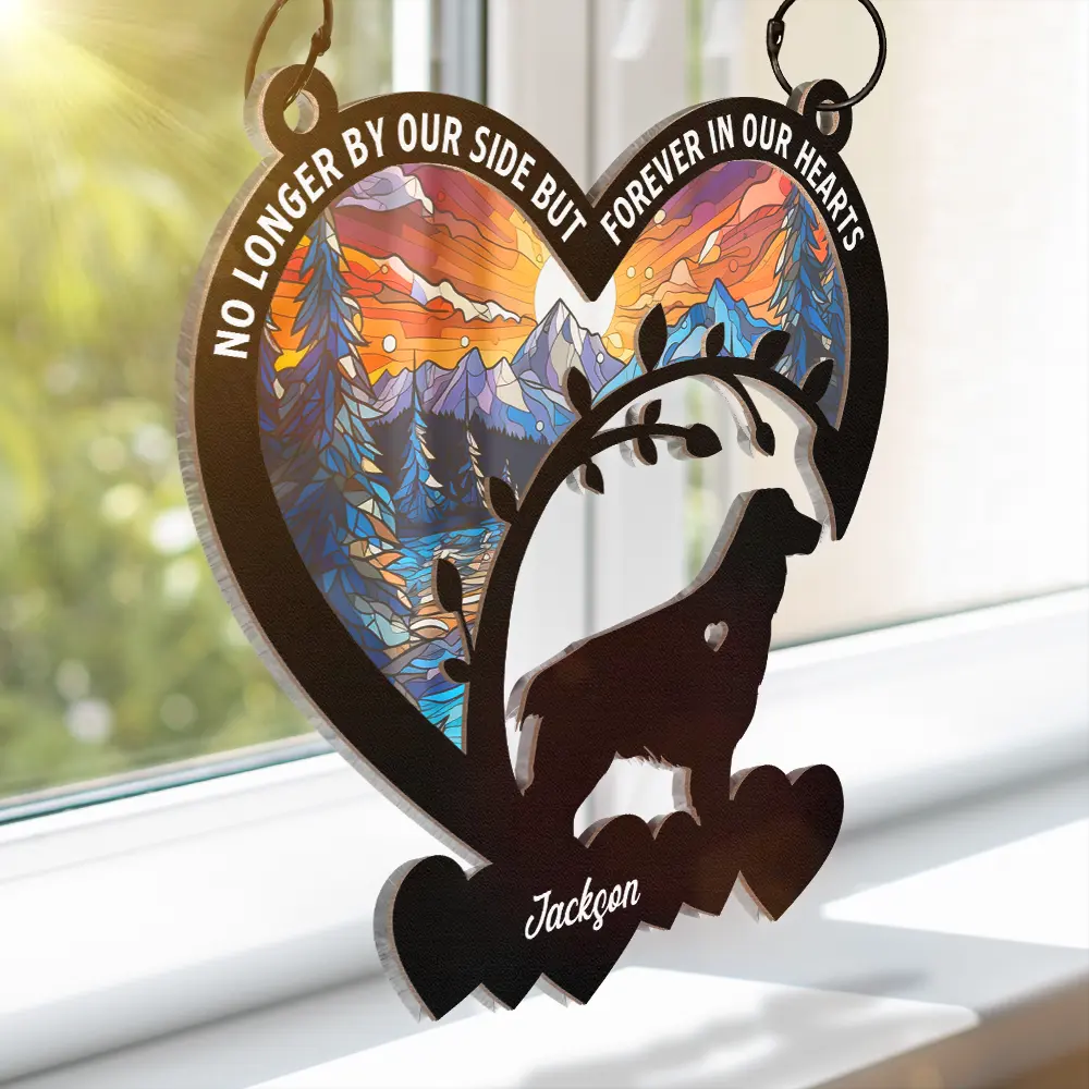 My Favorite Hello And My Hardest Goodbye - Personalized Window Hanging Suncatcher Ornament - Image 3