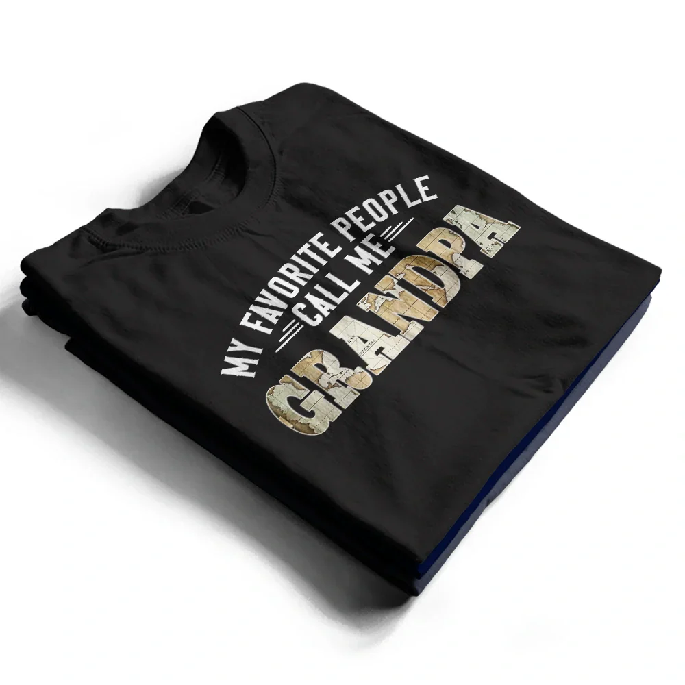 My Favorite People Call Me Daddy With Names On Sleeves - Personalized T Shirt - Image 6