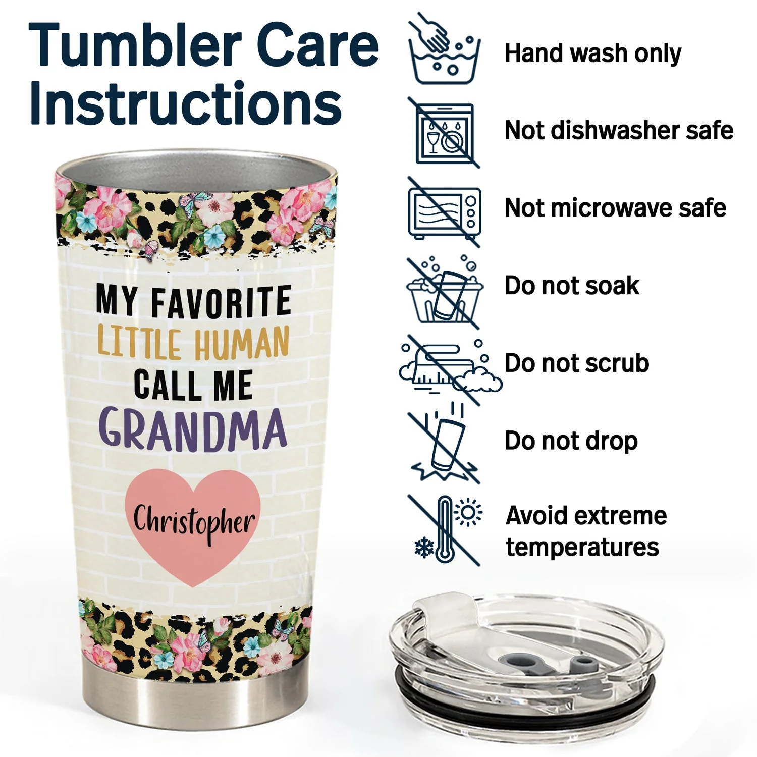 My Favorite People Call Me - Gift For Grandma - Personalized Tumbler - Image 5