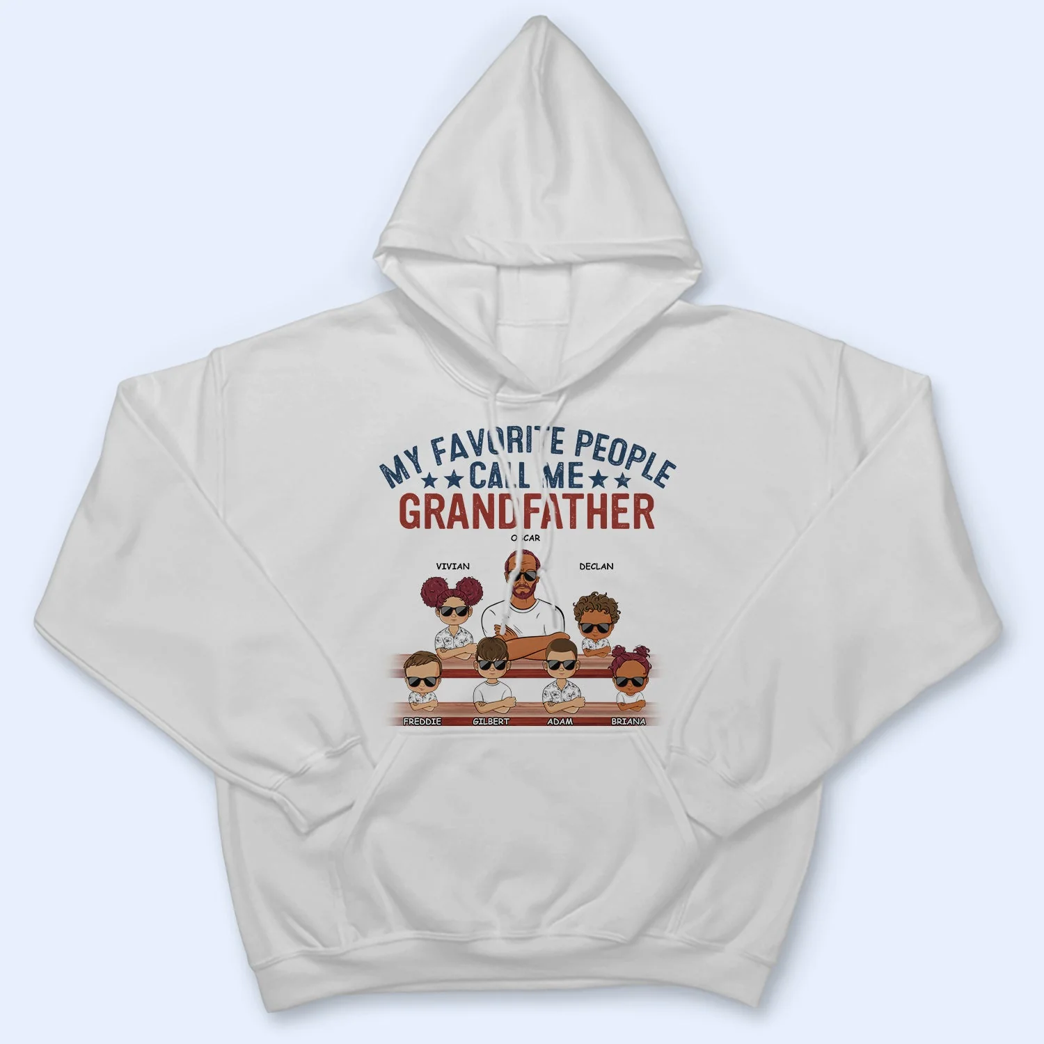 My Favorite People Call Me Papa - Birthday, Loving Gift For Dad, Father, Grandpa, Grandfather, Grandparents, Family - Personalized Custom T Shirt - Image 4