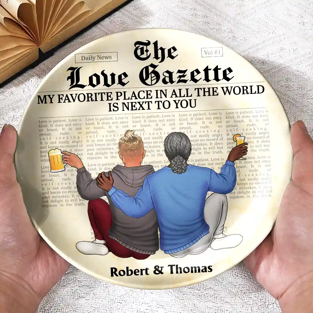 My Favorite Place In All The World - Personalized Ceramic Plate - Image 3
