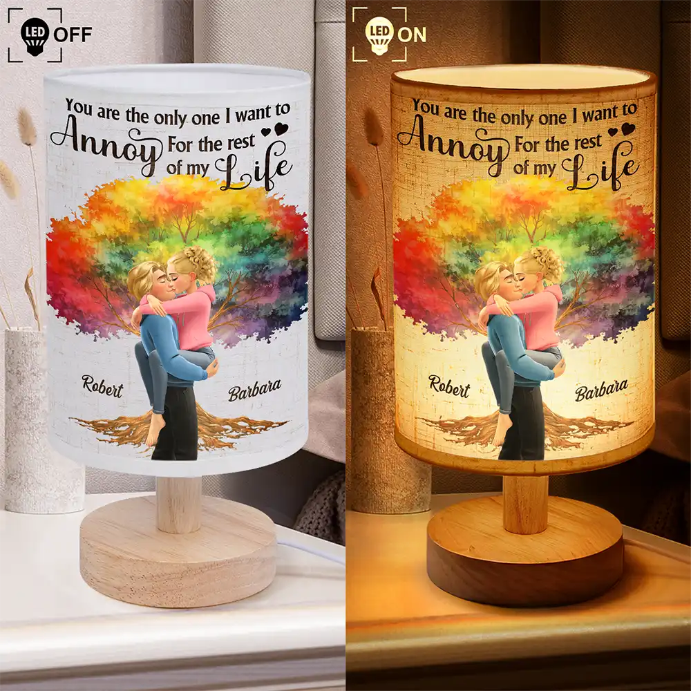 My Favorite Place In All The World - Personalized Fabric Lamp - Image 4
