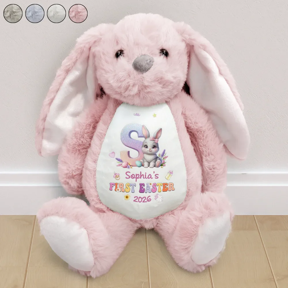 My First Easter Kid Monogram - Personalized Soft Toy Bunny