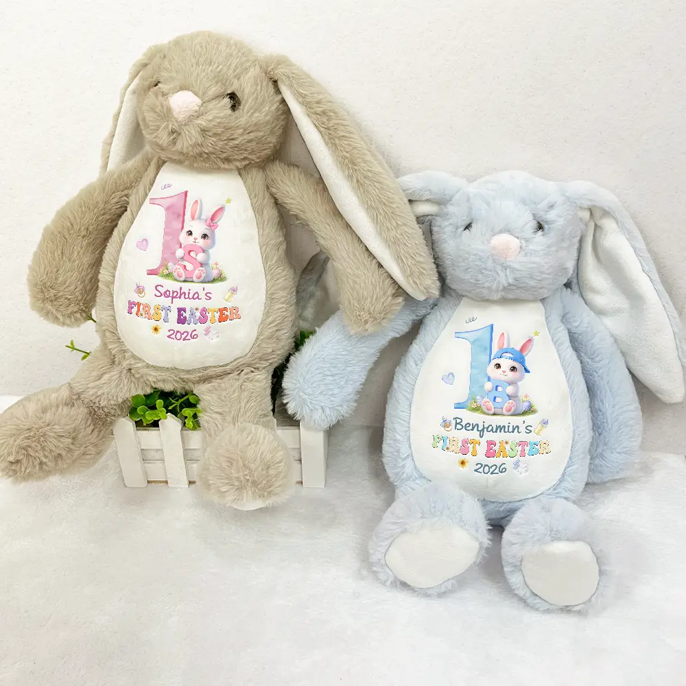 My First Easter Monogram - Personalized Soft Toy Bunny - Image 3