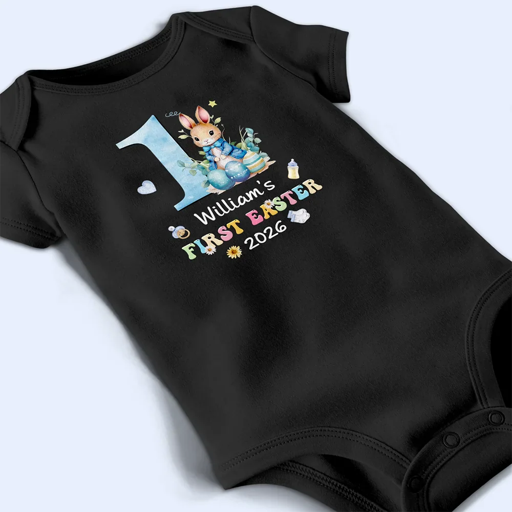 My First Easter - Personalized Baby Onesie - Image 4