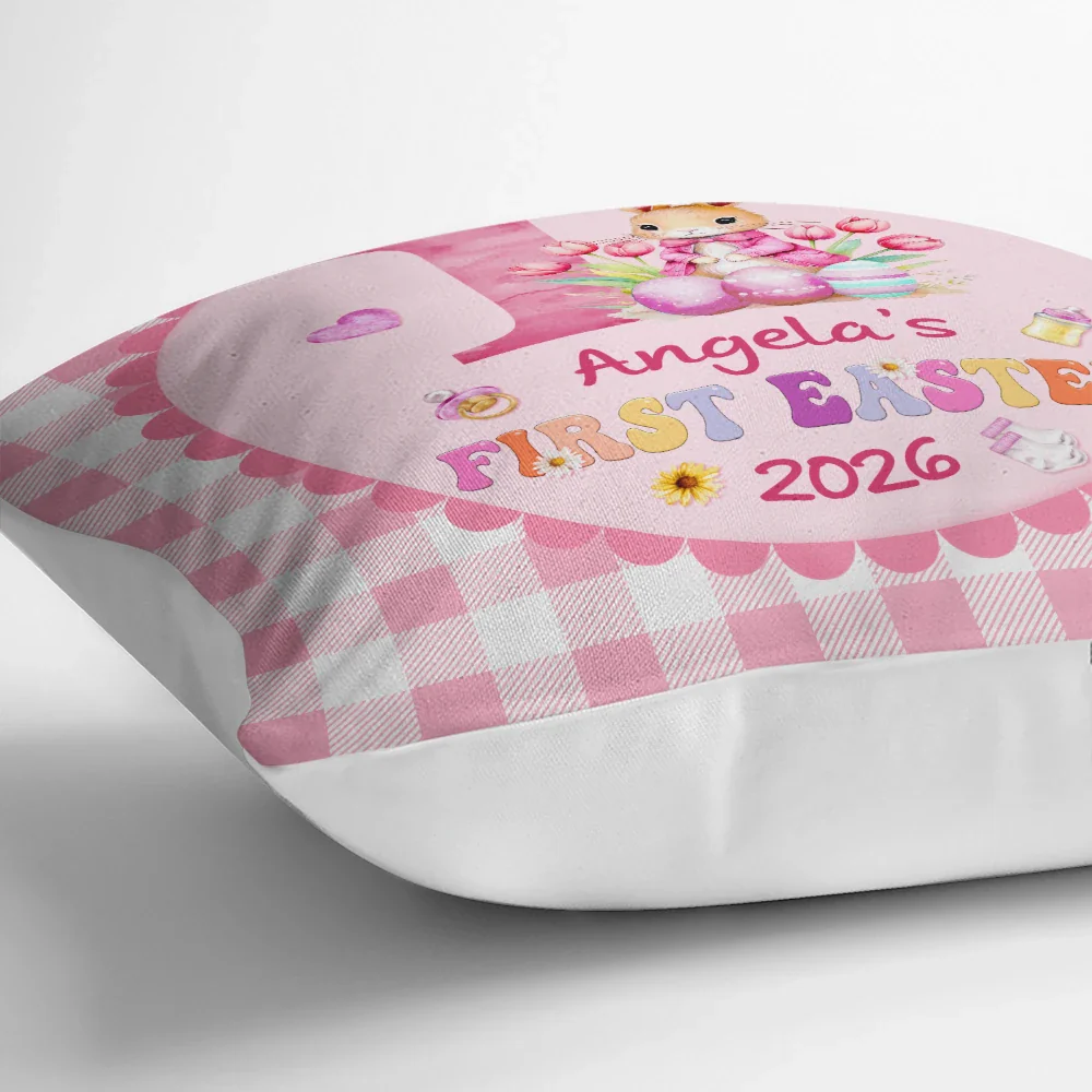 My First Easter - Personalized Pillow - Image 3