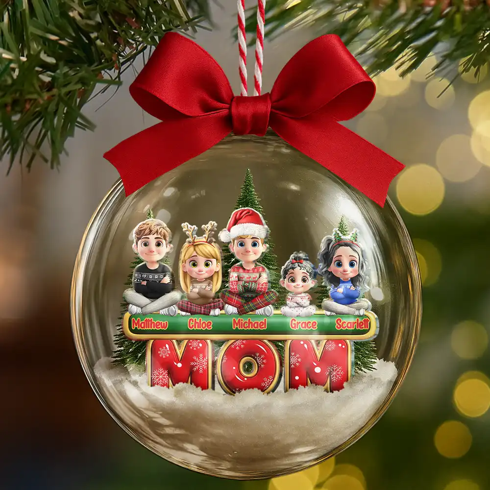 My Grandkids Our Kids - Personalized 3D Acrylic Ball Ornament - Image 6