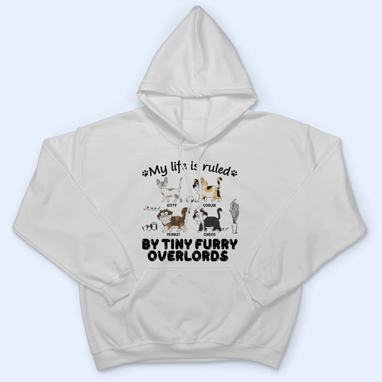 My Life Is Ruled By Cats - Gift For Cat Lovers - Personalized T Shirt - Image 4