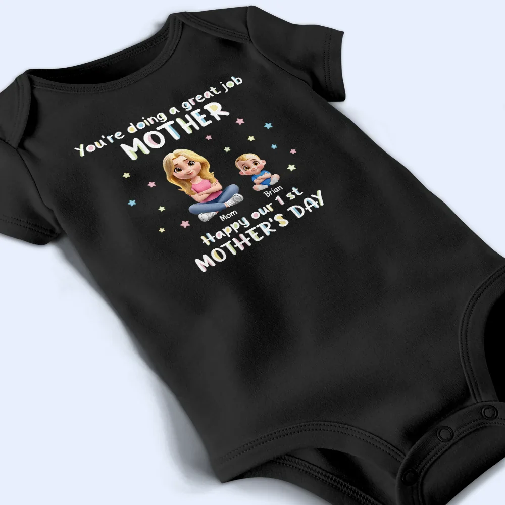 My Love For You Is Big New Mom - Personalized Baby Onesie - Image 4