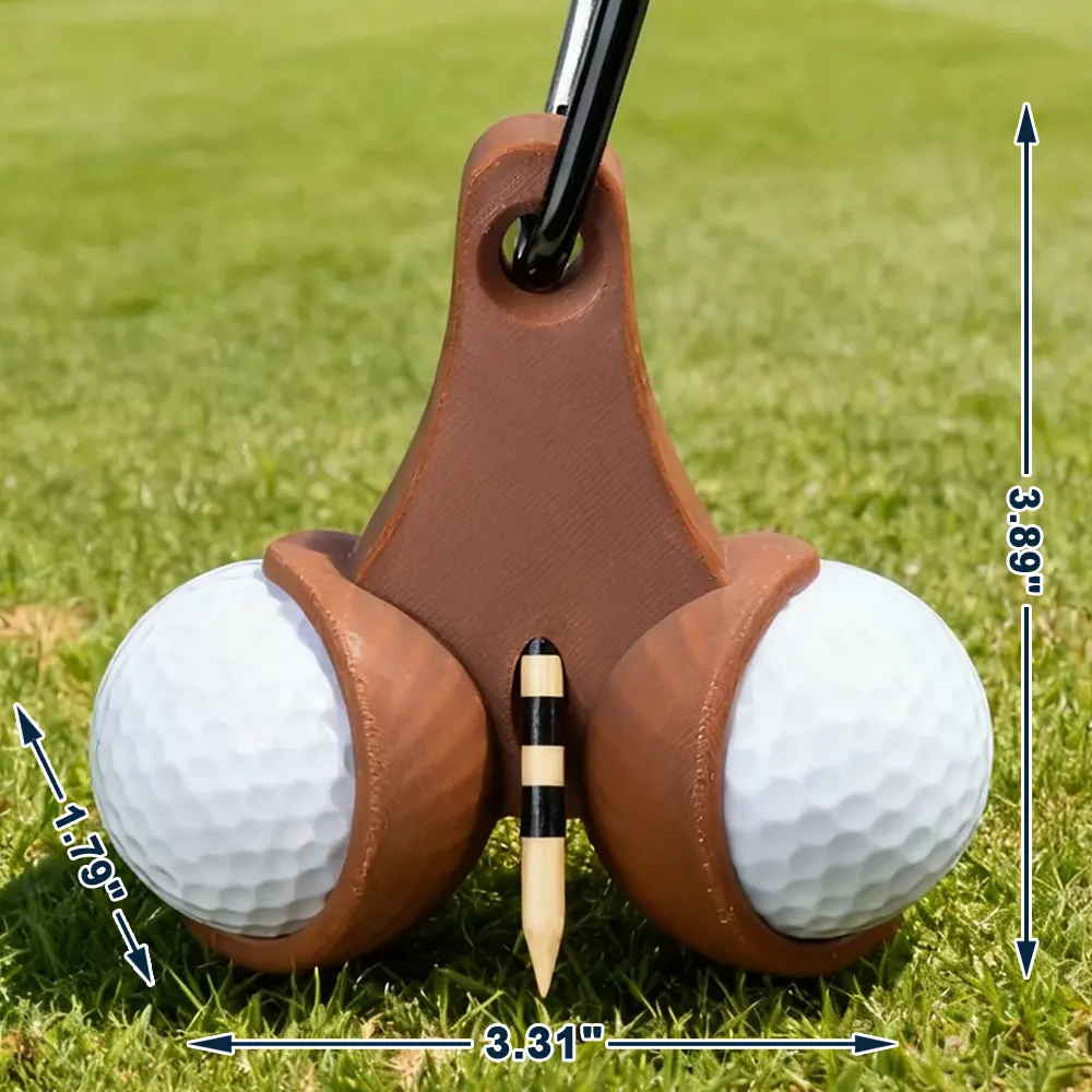 My Lucky Balls If Found Return To This Guy - Personalized 3D Printed Golf Ball Tee Holder - Image 4