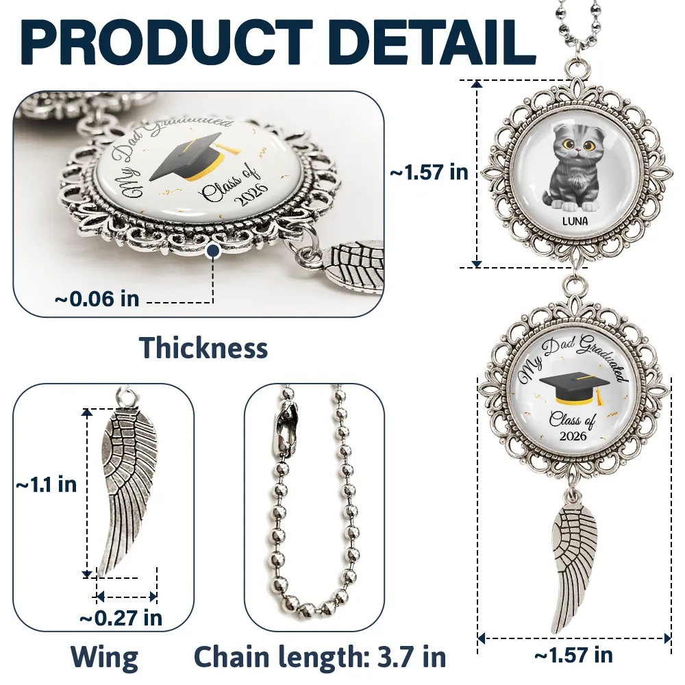 My Mom Graduated - Personalized Pendant Charm - Image 5