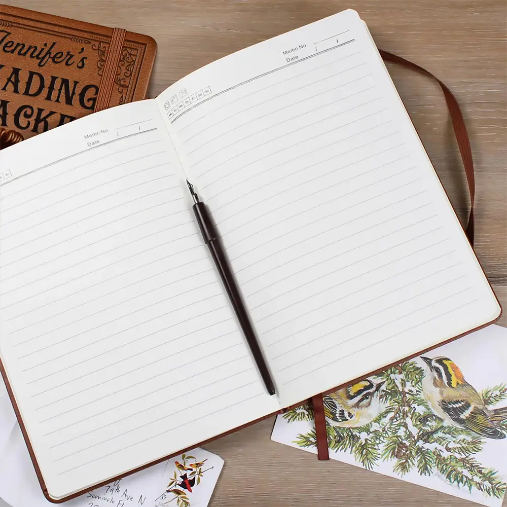 My Reading Journal - Personalized Leather Journal - Image 2