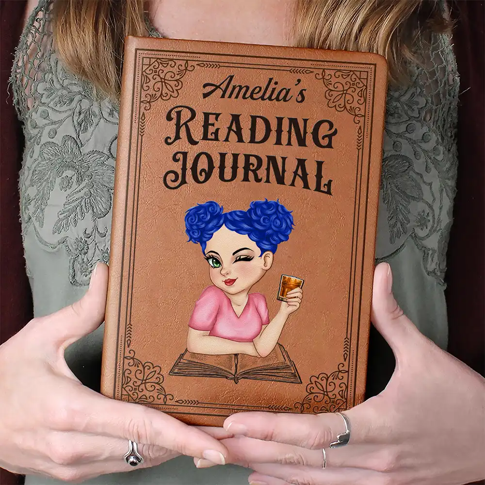 My Reading Journal - Personalized Leather Journal - Image 4