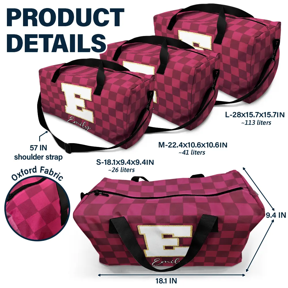 Name Monogram - Personalized Duffle Bag - Image 6