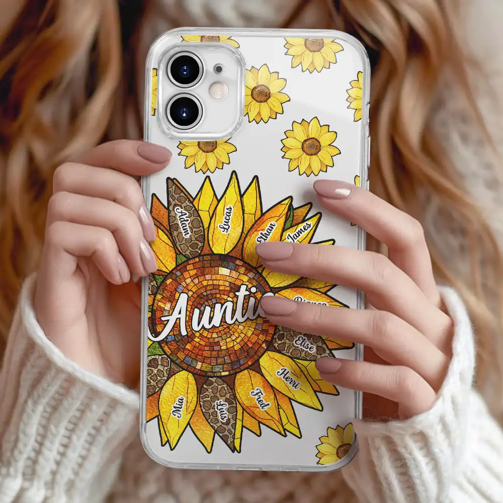 Nana Grandma Mom Birth Flowers - Personalized Clear Phone Case - Image 2