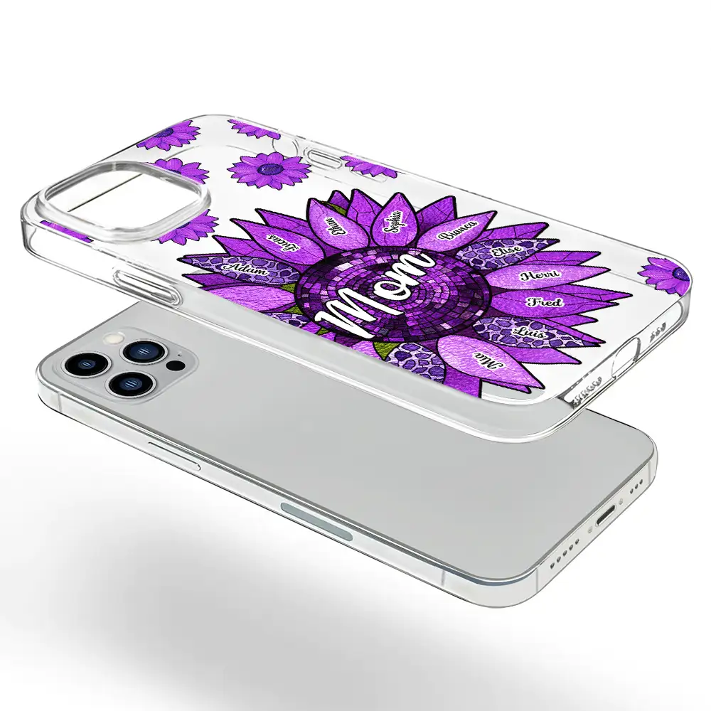 Nana Grandma Mom Birth Flowers - Personalized Clear Phone Case - Image 5