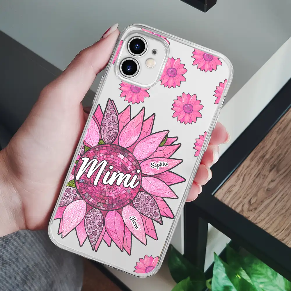 Nana Grandma Mom Birth Flowers - Personalized Clear Phone Case - Image 6