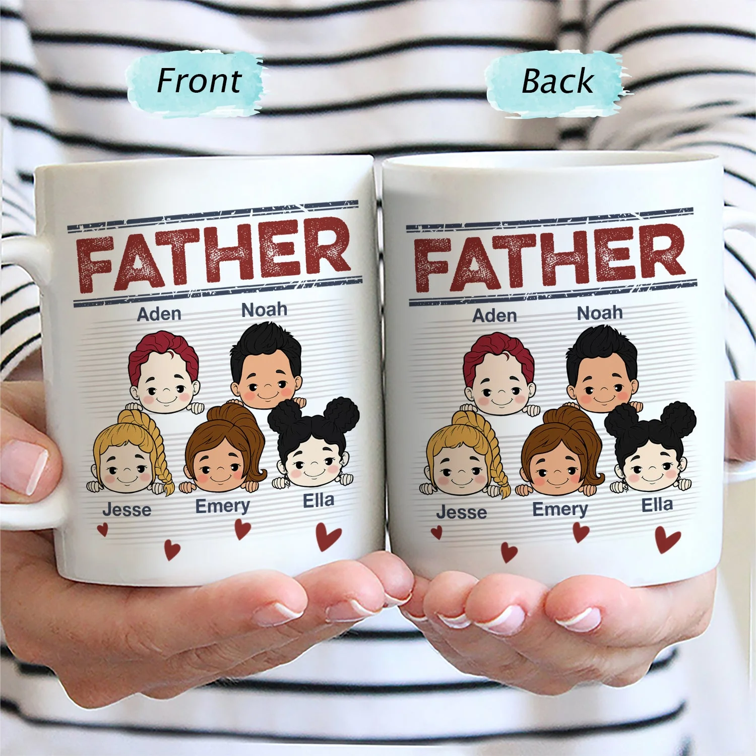 Nana Papa Mommy Daddy - Funny Gift For Dad, Mom, Grandma, Grandpa - Personalized Mug - Image 2