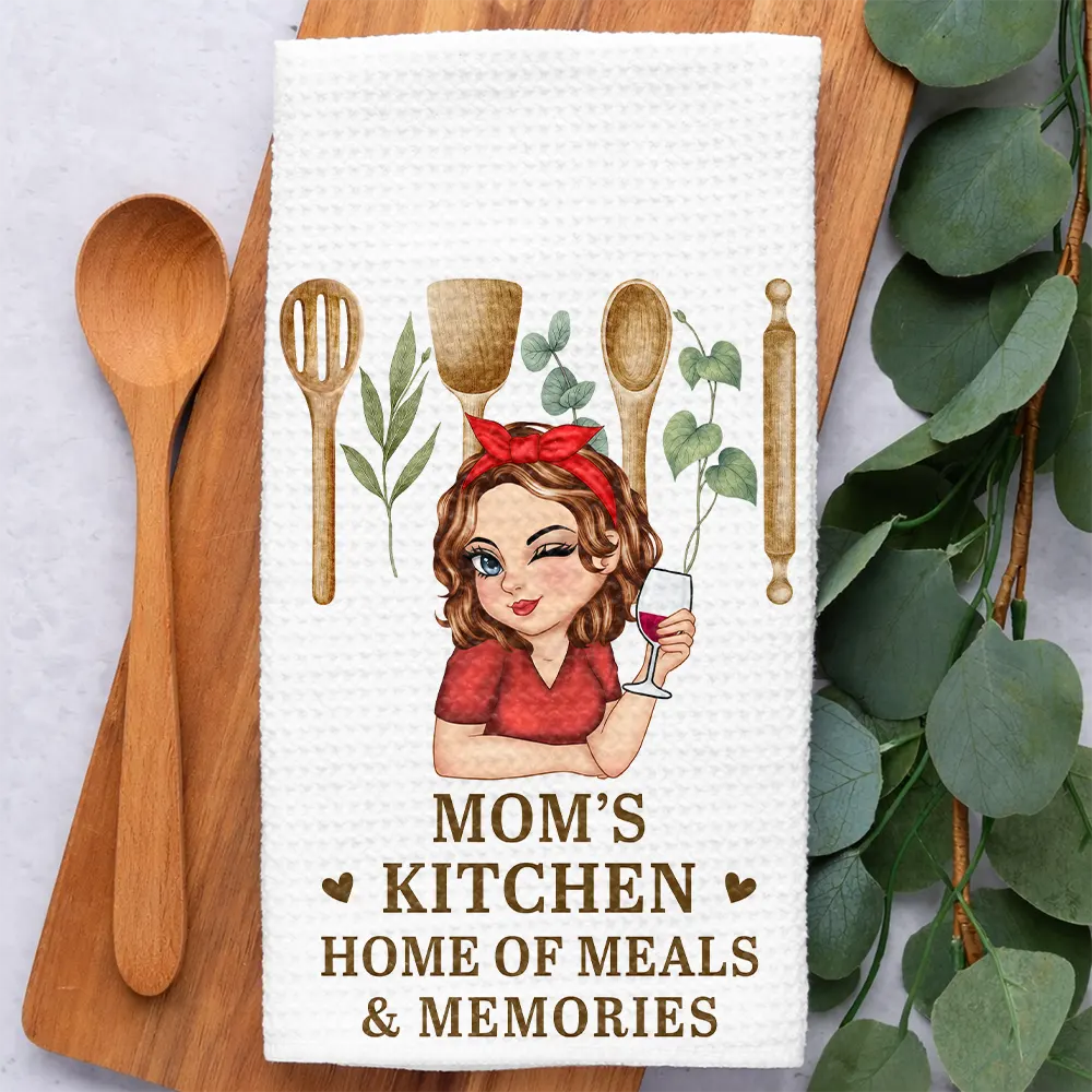 Nana's Kitchen Home Of Meals Memories - Personalized Kitchen Towel - Image 2