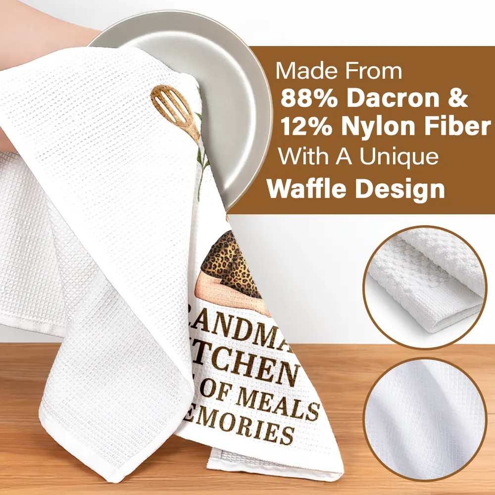 Nana's Kitchen Home Of Meals Memories - Personalized Kitchen Towel - Image 4