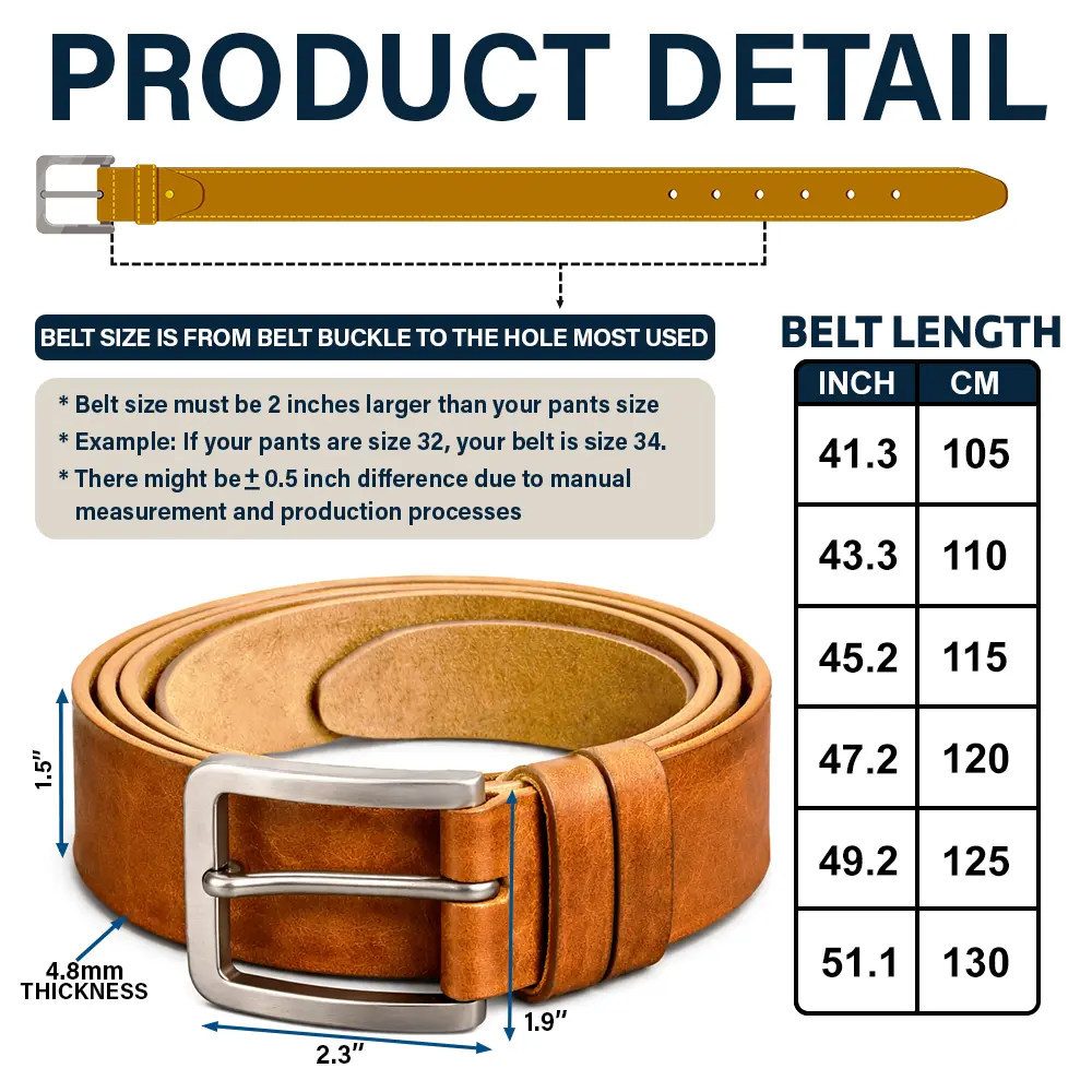 Naughty Lips I Licked It So It's Mine Spicy Couple - Personalized Cowhide Leather Belt - Image 5