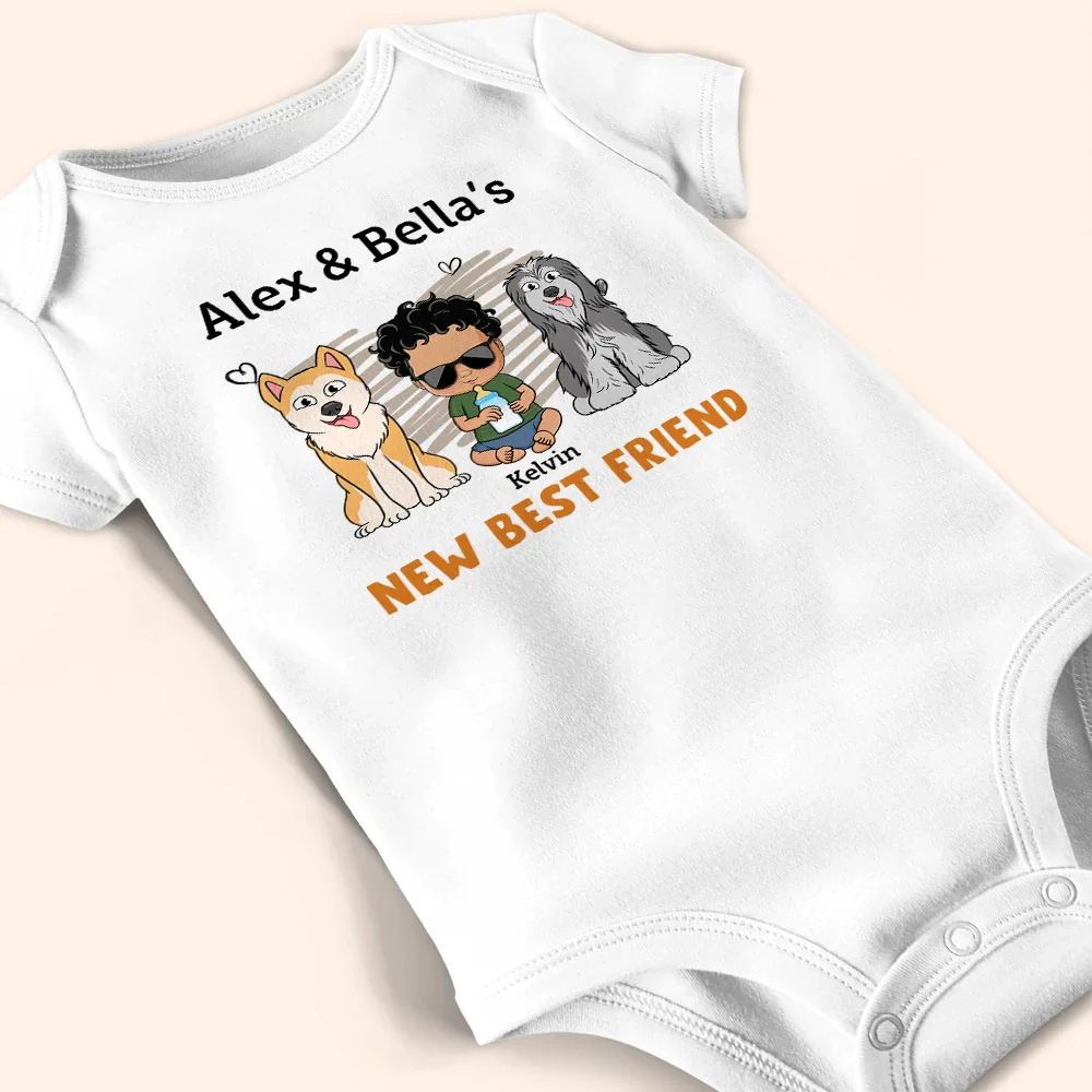 New Best Friend Pet Lovers - Personalized Baby Onesie - Image 4