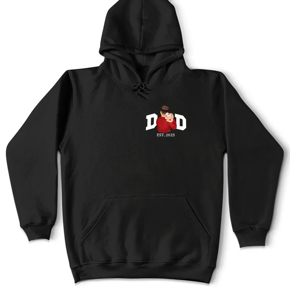 New Dad New Mom And Baby - Personalized T Shirt - Image 4