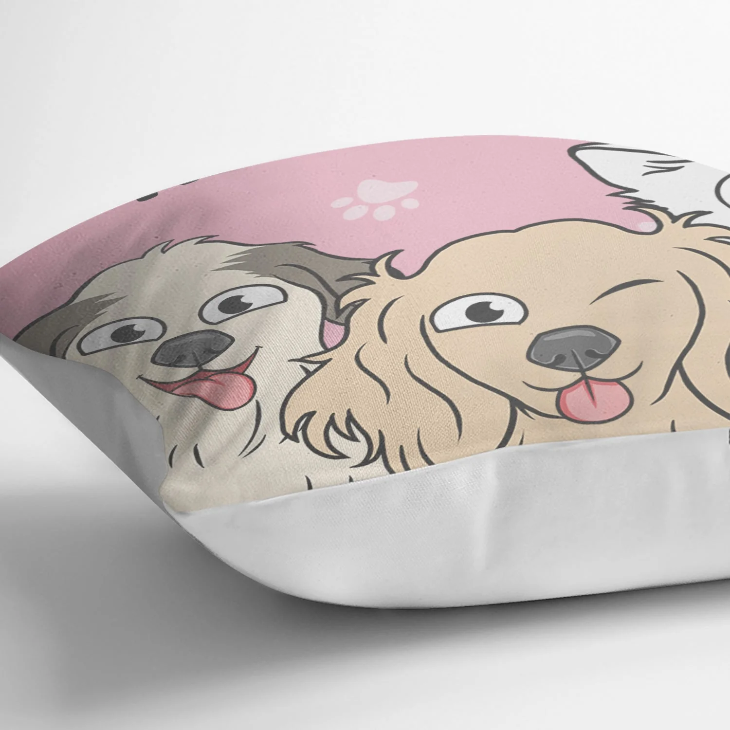 No Humans Allowed On The Couch Funny Cartoon Dogs - Gift For Dog Lovers - Personalized Pillow - Image 3