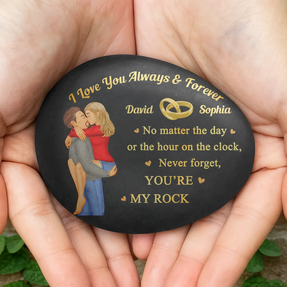 No Matter The Hour On The Clock - Personalized Printed Rock - Image 4