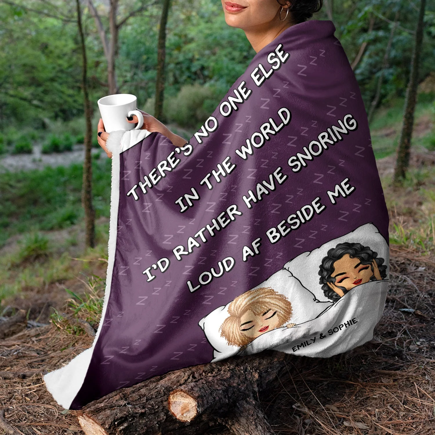 No One Else In The World - Gift For Couples - Personalized Fleece Blanket - Image 3