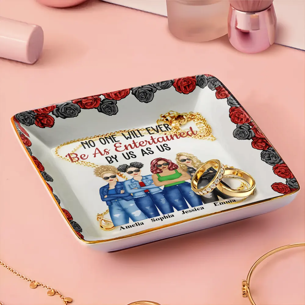 No One Will Ever Be As Entertained By Us As Roses - Personalized Ring Dish - Image 3