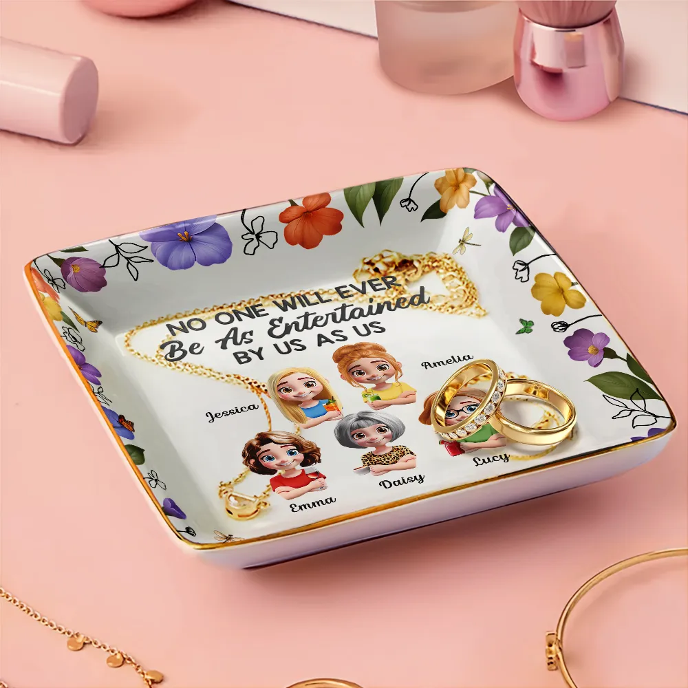 No One Will Ever Be As Entertained By Us As Us 3D Bestie - Personalized Ring Dish - Image 3