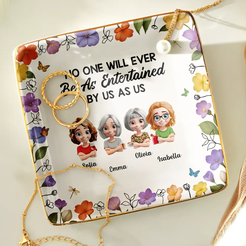 No One Will Ever Be As Entertained By Us As Us 3D Bestie - Personalized Ring Dish - Image 4