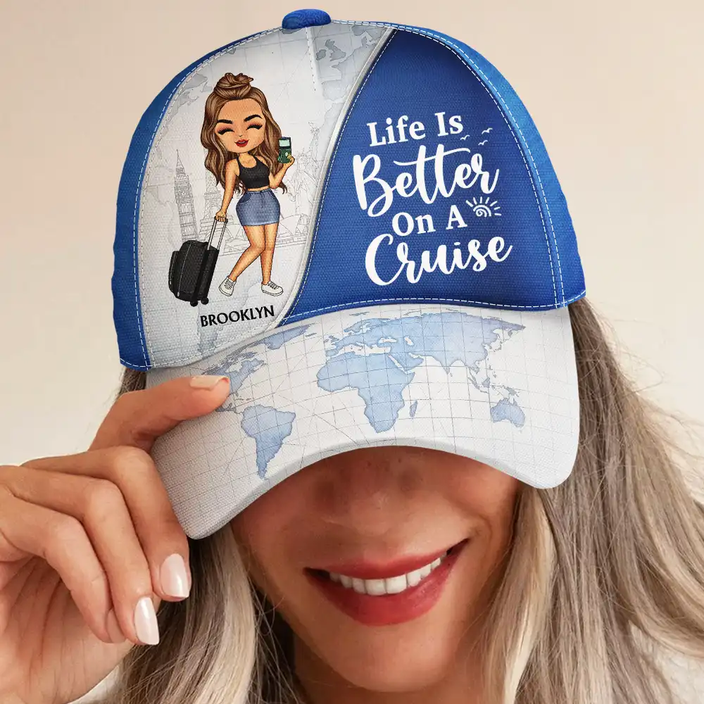 Not All Those Who Wander Are Lost Travel Lovers - Personalized Classic Cap - Image 4