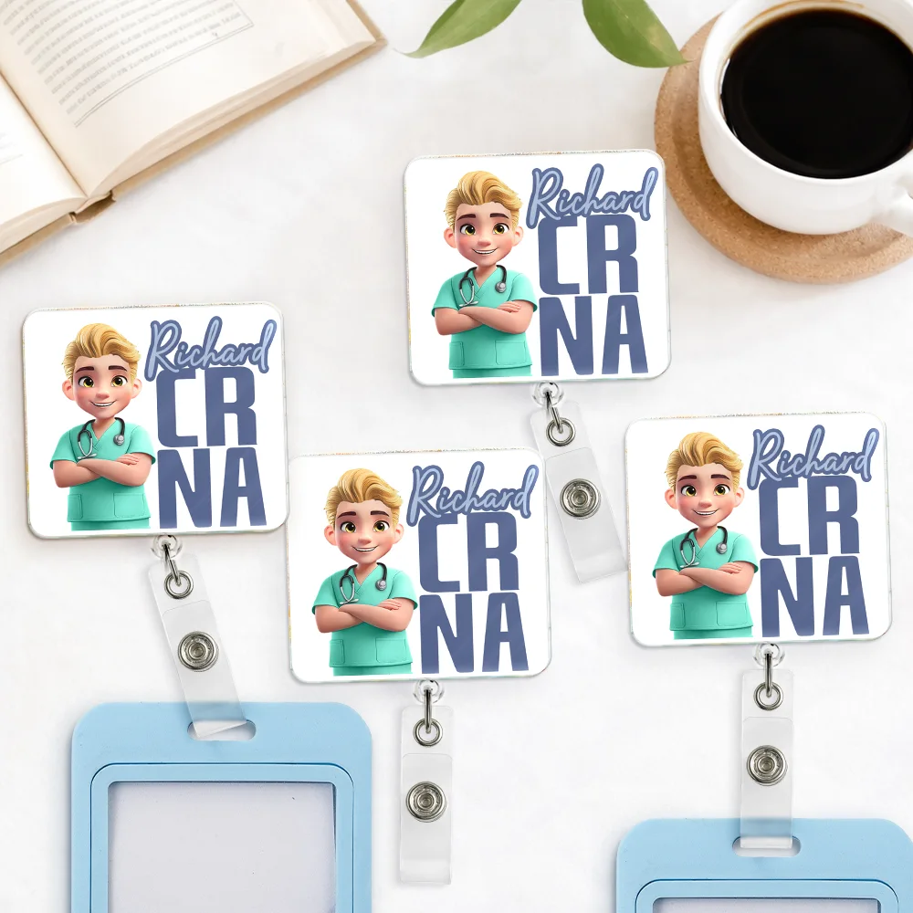 Nurse Life Job Title - Personalized Badge Reel - Image 4
