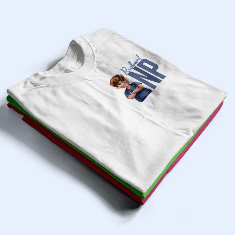 Nurse Life Job Title - Personalized T Shirt - Image 2