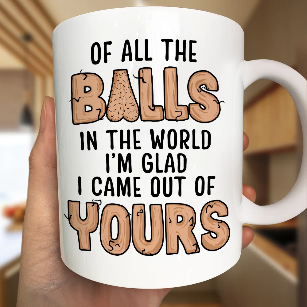 Of All The Balls - Personalized Mug - Image 3