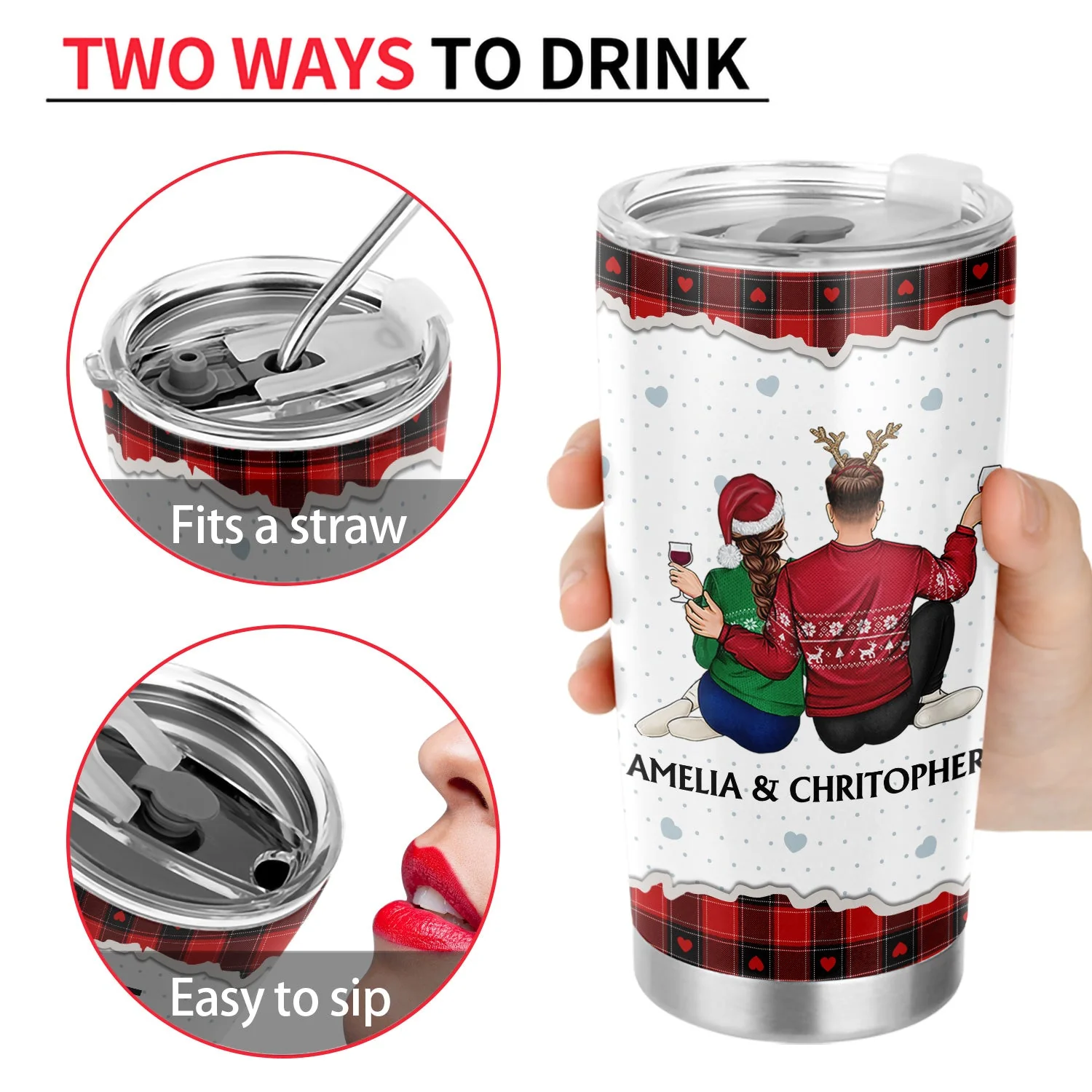 Of All The Weird Things - Anniversary, Loving Gift For Couples, Husband, Wife - Personalized Tumbler - Image 4