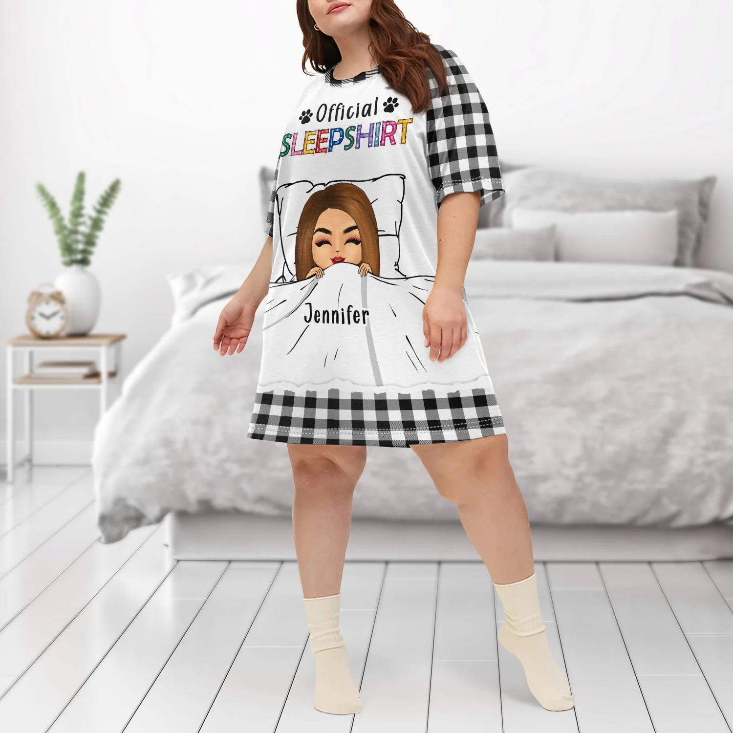 Official Sleepshirt - Gift For Women - Personalized Women's Sleep Tee - Image 3