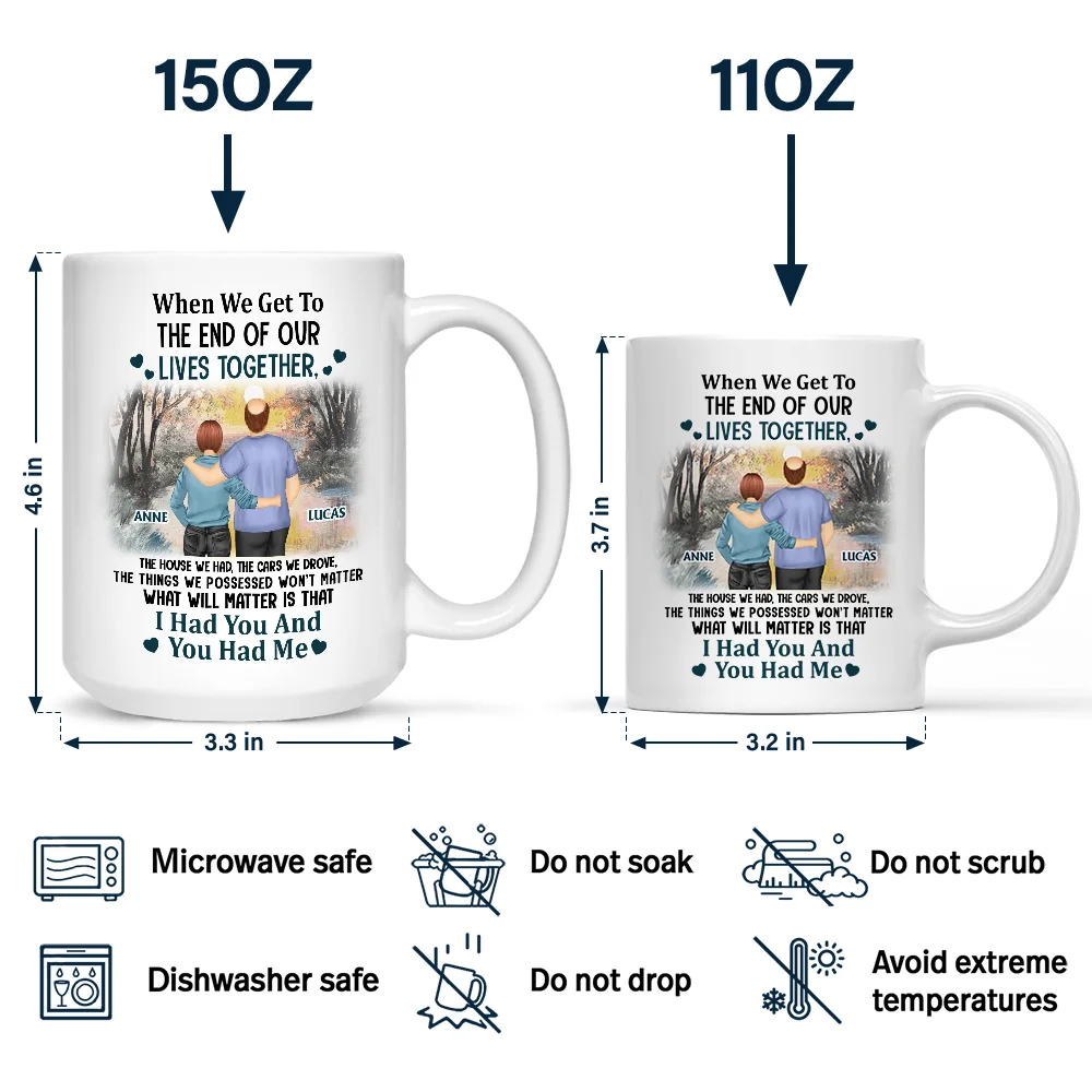 Old Couple I Had You And You Had Me - Personalized Mug - Image 4