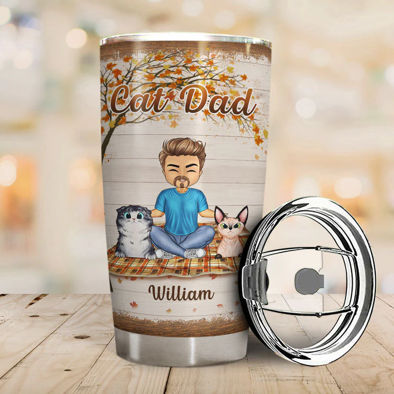 Once Upon A Time There Was A Girl Boy Who Really Loved Cats - Gift For Cat Lovers - Personalized Custom Tumbler - Image 2