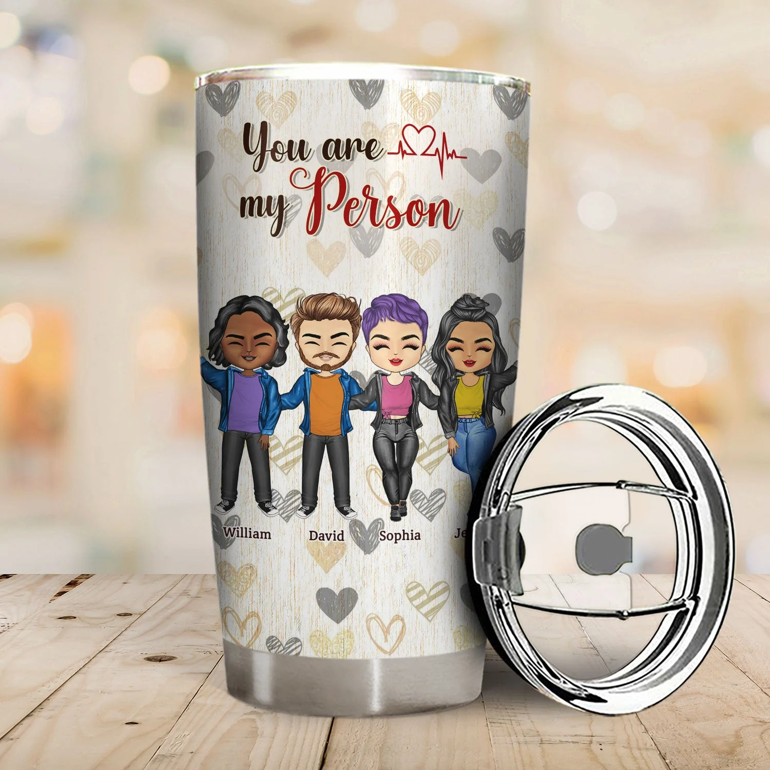 Only True Friends Will Leave Footprints In Your Heart - Gift For Best Friends - Personalized Custom Tumbler - Image 2