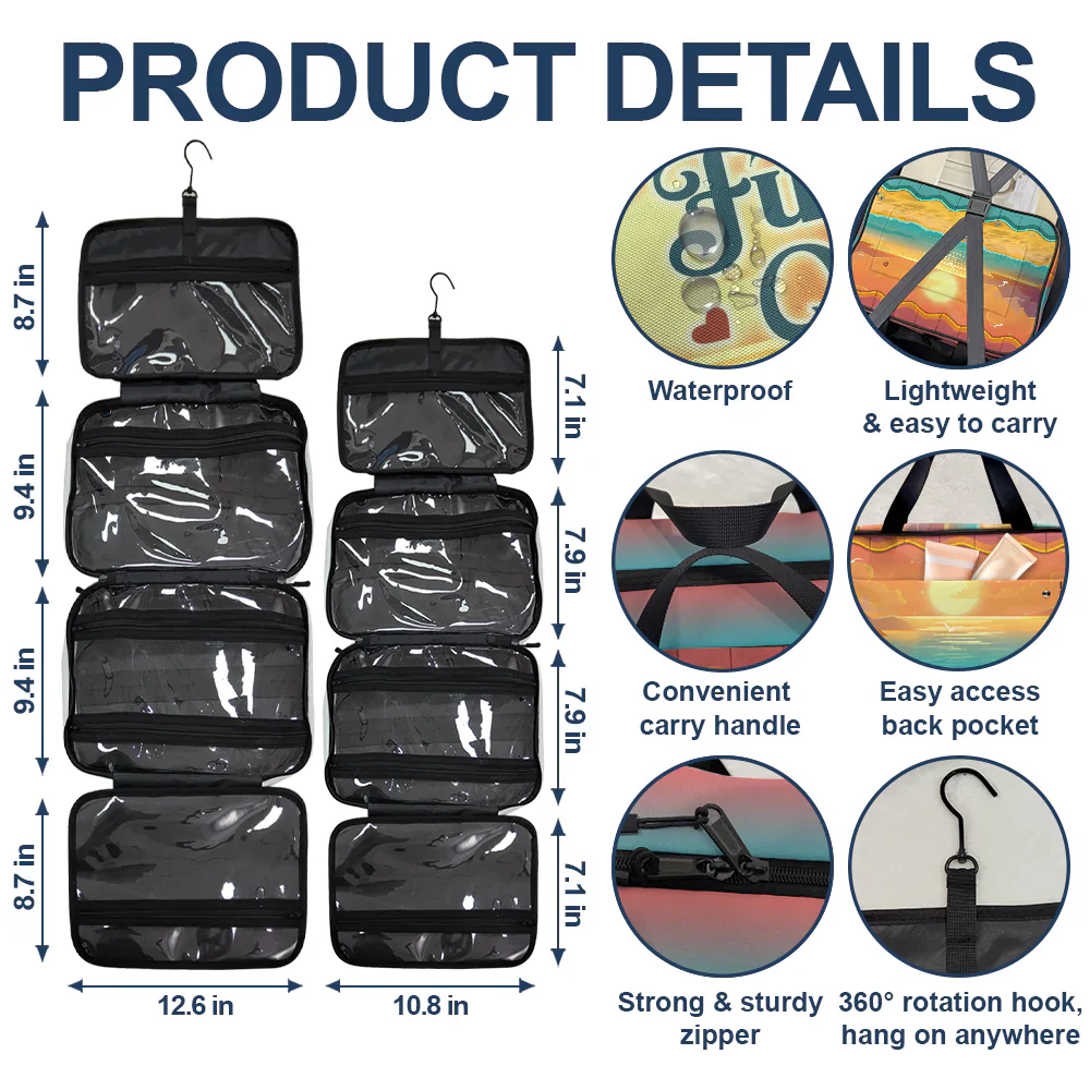 Oops I Mean Happy Retirement - Personalized Toiletry Bag - Image 5