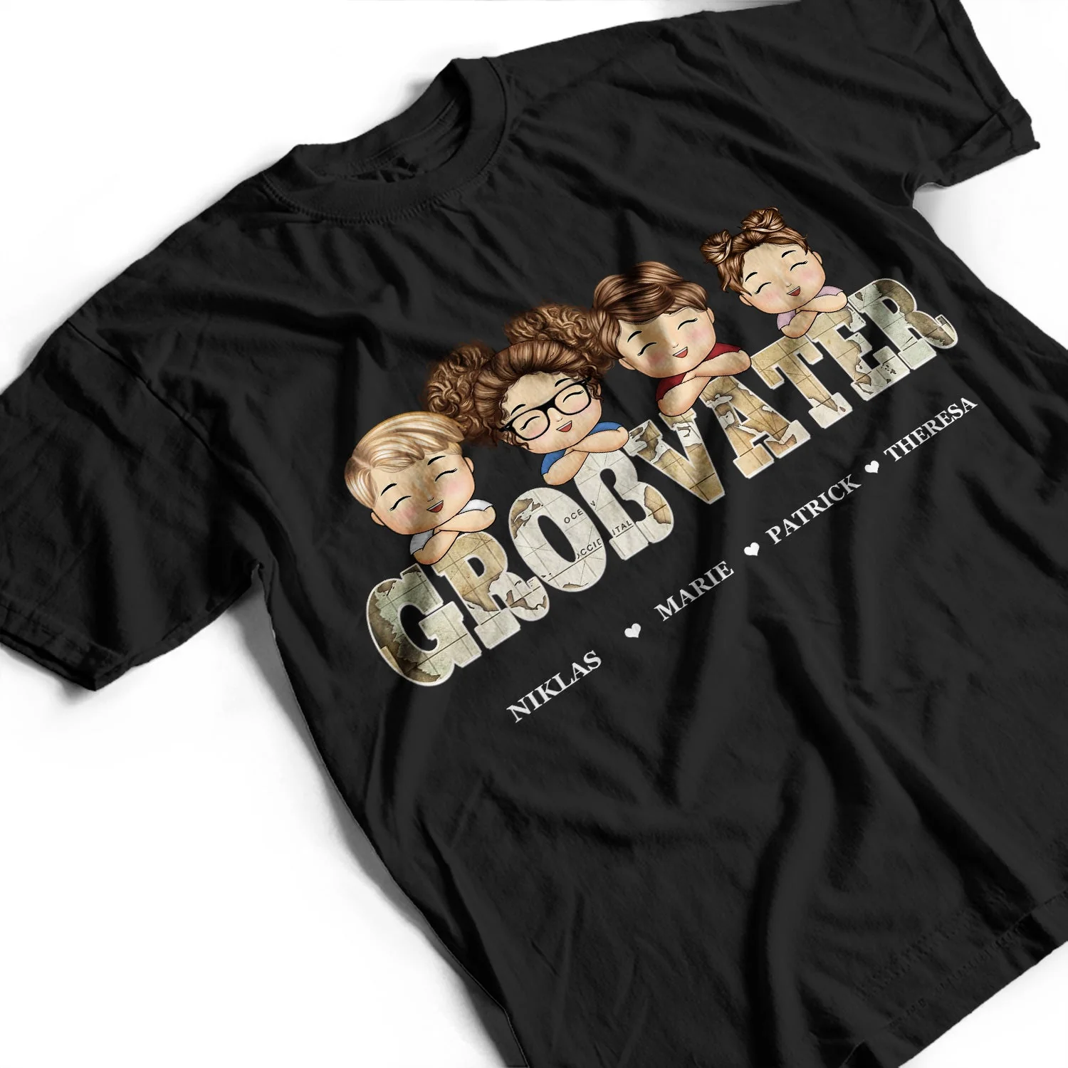 Opa Großvater - Personalisiertes T Shirt - Image 3