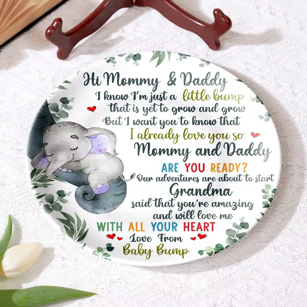 Our Adventures Are About To Start - Personalized Ceramic Plate - Image 4
