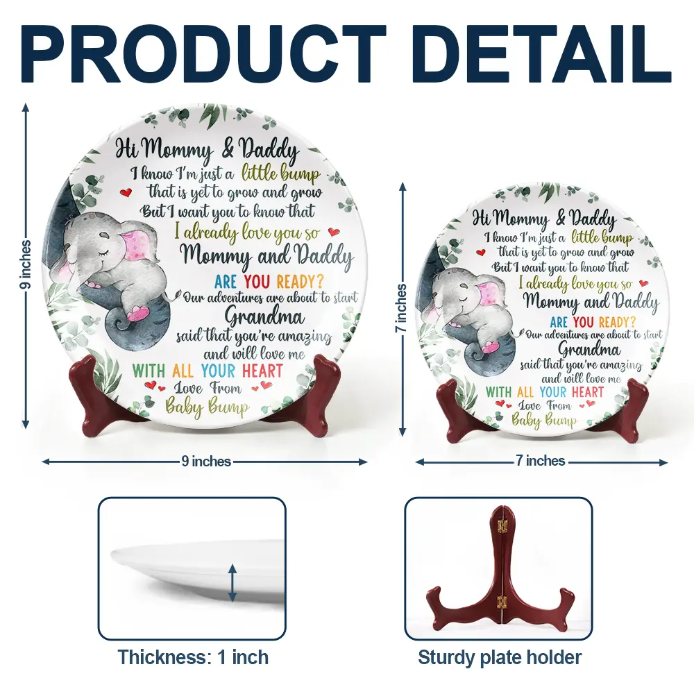 Our Adventures Are About To Start - Personalized Ceramic Plate - Image 5