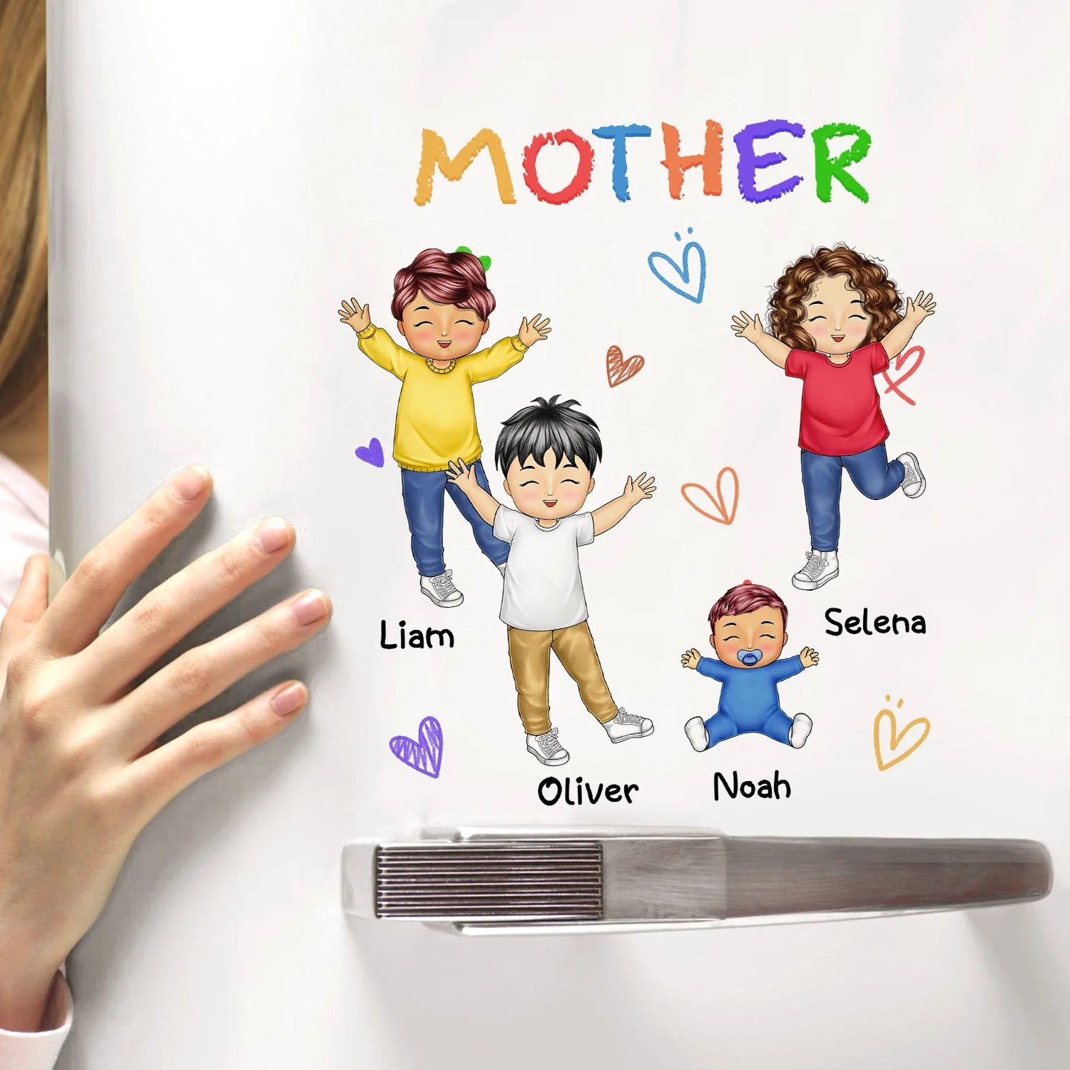 Our Grandkids - Loving Gift For Grandma, Grandparents, Mother - Personalized Decor Decal - Image 3