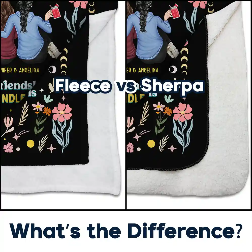 Our Memories Are Countless Our Friendship Is Endless - Personalized Fleece Blanket, Sherpa Blanket - Image 4