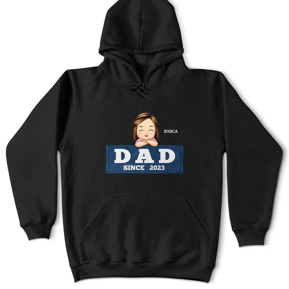 Papa Daddy Since - Personalized T Shirt - Image 4